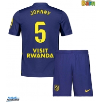 Atletico Madrid Johnny Cardoso #5 Bortedraktsett Barn 2025-26 Kortermet (+ Korte bukser)